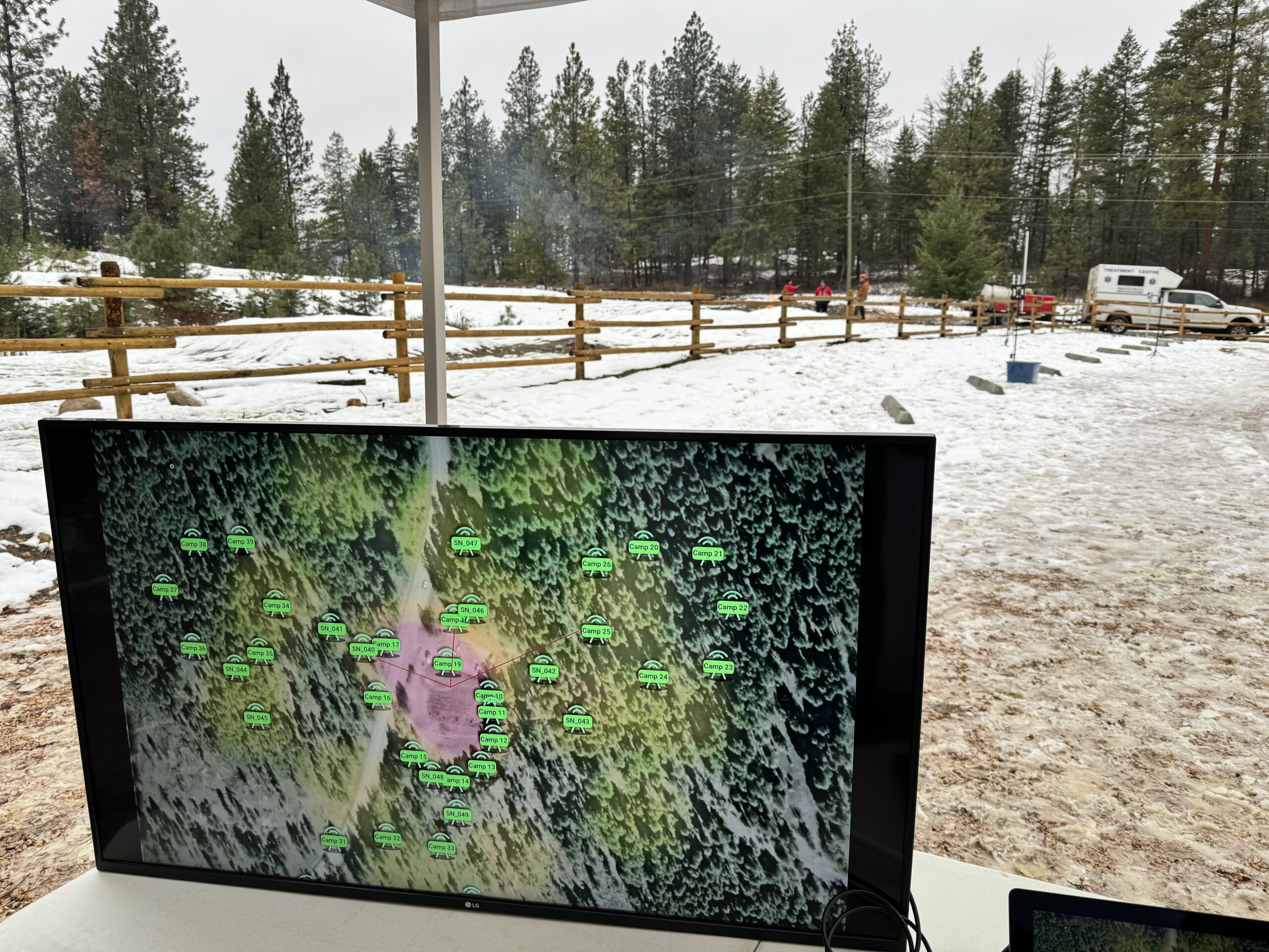 Innovative wildfire solutions on display as SenseNet's FireWard system undergoes live demonstration, highlighting its early detection and accuracy in diverse environments.