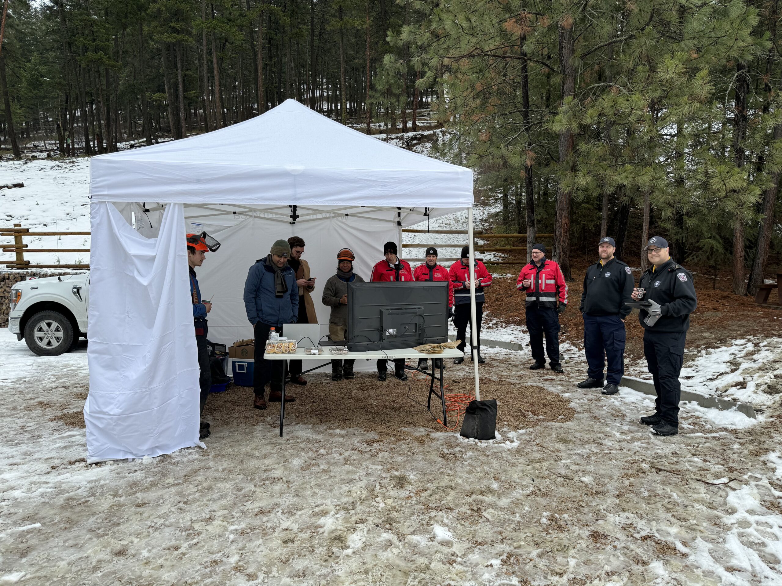 SenseNet's FireWard technology in action, showcasing a breakthrough in early wildfire detection during a critical testing phase for emergency response teams.