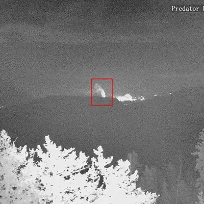 Al smoke Camera night mode - Sensenet wildfire detection